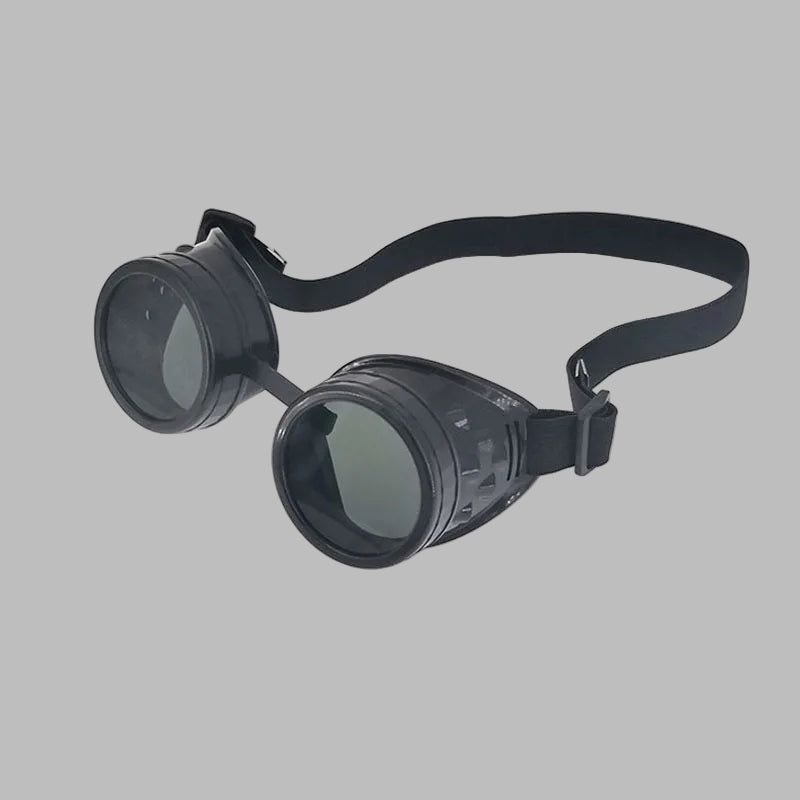 Adjustable Black Punk Rock Welding Goggles | Gotyka